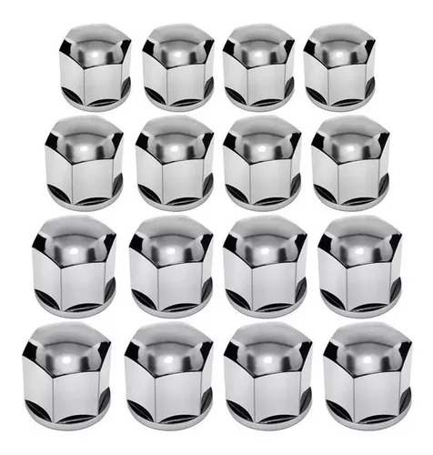 Capa De Parafuso De Roda Cromada 17mm