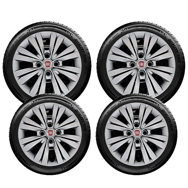 Jogo Calota Esportiva Palio Uno Siena Fiorino Aro 15 246