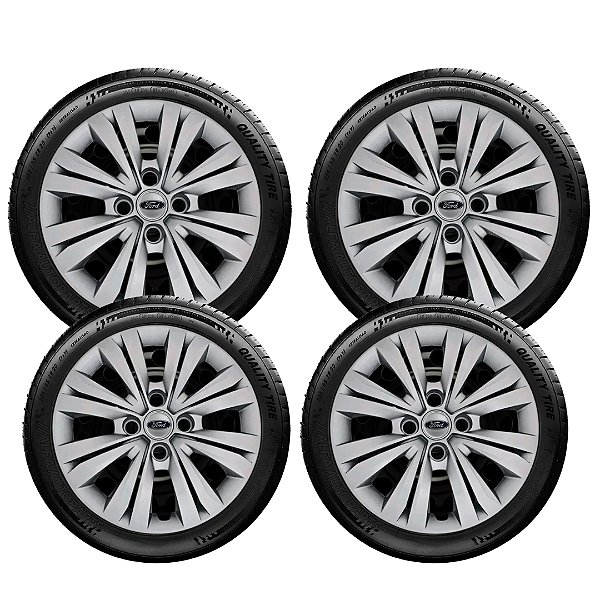 Jogo Calota Fiesta Ka Escort Ecosport Aro 15 Parafuso 246