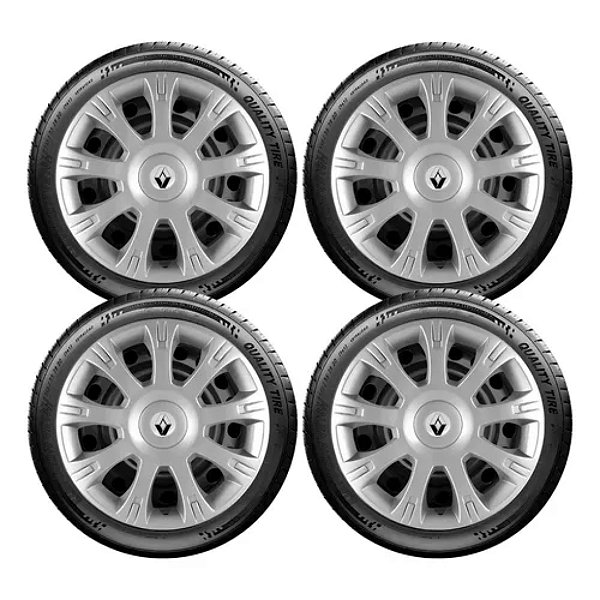 Kit Calota Clio Kangoo 2000 2001 2002 2003 Aro 14 086