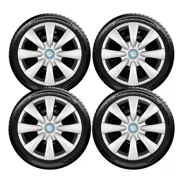 Kit Calota Esportiva Mercedes Classe A Aro 15 Encaixe 460