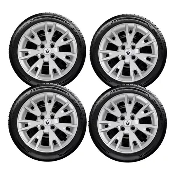 Kit Calota Logan Sandero 2019 2020 2021 Encaixe Aro 15 878