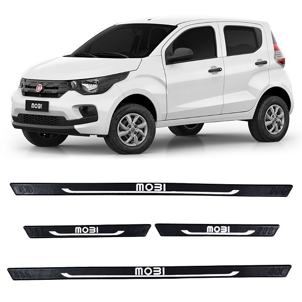 Jogo Soleira Fiat Mobi 2016 A 2024 Preto