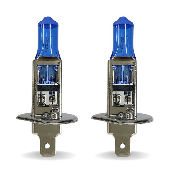 Par Lampada Super Branca H1 8500k Tipo Halógena 12v 55w Hid