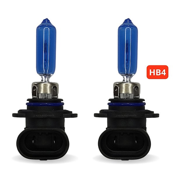 Par Lampada Super Branca Hb4 8500k Tipo Halógena 12v 55w