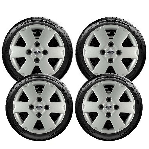 Jogo Calota Ford Ka Fiesta Escort 93 À 98 Aro 13 033