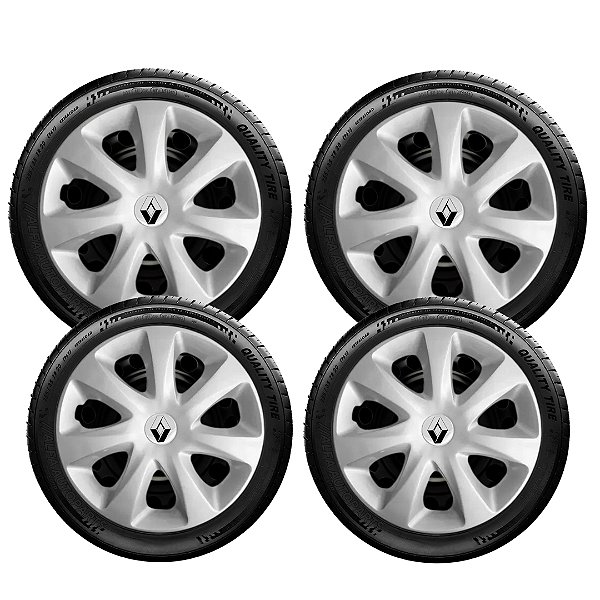 Jogo Calota Clio 2008 2009 2010 2011 2012 2013 Aro 13 186