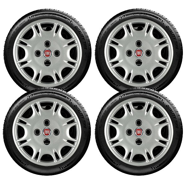 Jogo Calota Aro 13 Uno Mille Smart 2001 2002 2003 2004 006vm