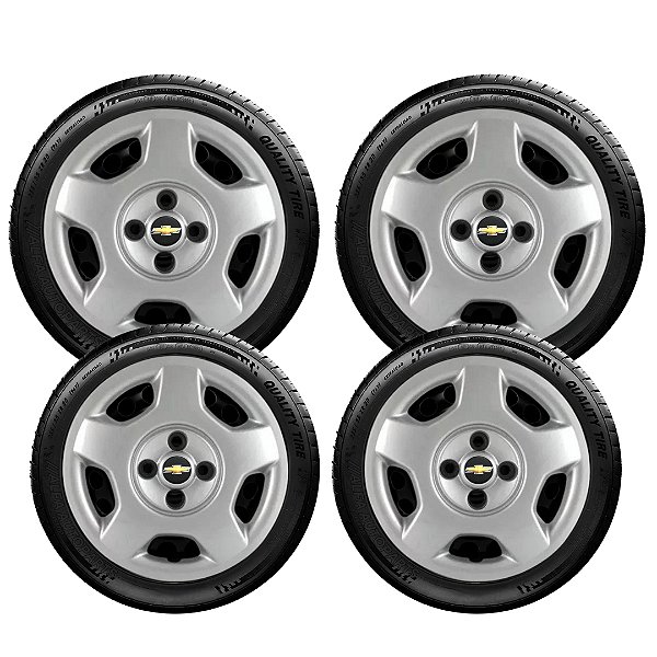 Jogo Calota Chevrolet Corsa Classic Celta Prisma Aro 13 113