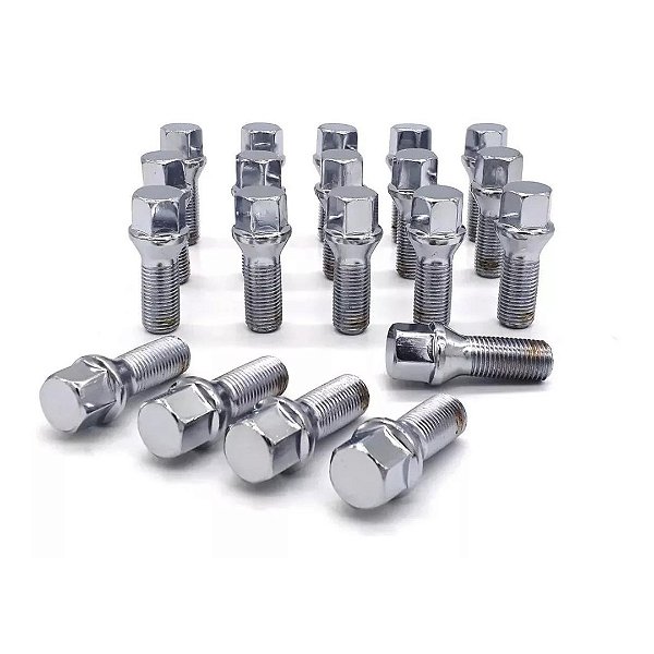 Jogo 20 Parafusos De Roda Cromados Golf Todos