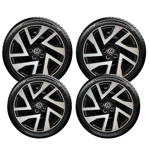 Jogo Calota Preta Aro 15 Fox Virtus 2020 2021 2022 2023 197