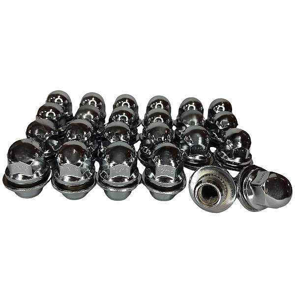 Jogo 24 Porca Roda C/ Arruela Mitsubishi L200 Triton,..