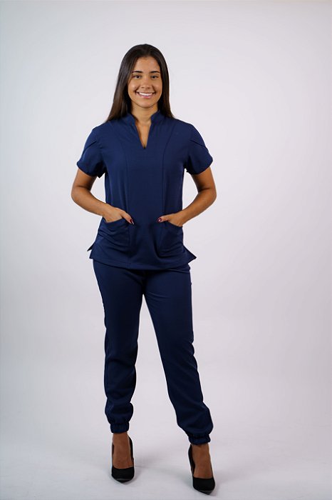 Pijama Veneza Azul Marinho