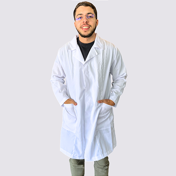 Jaleco Masculino Botão Oxford