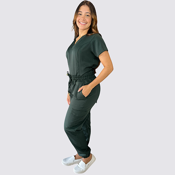 Pijama Florença Verde Musgo