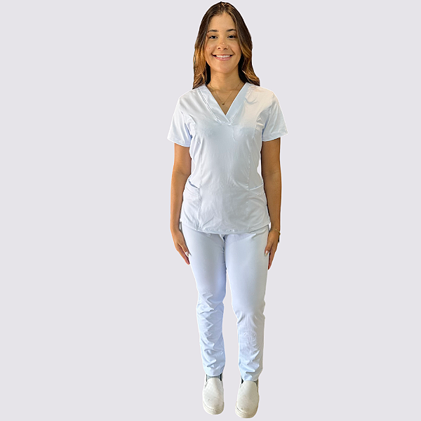 Pijama Viena em Malha cor: branco