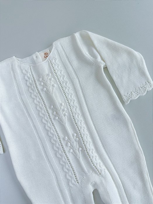 Macacão Raminhos Off White