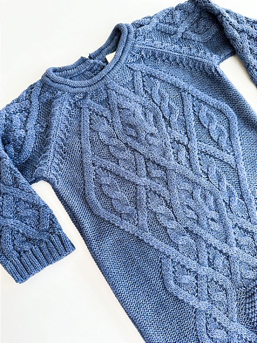 Macacão Tricot Azul