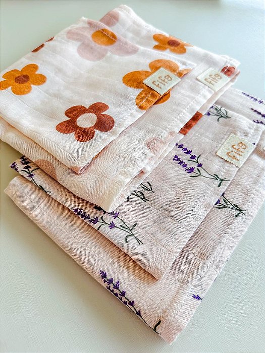 COMBO PASSEIO - 4 PEÇAS FLORES