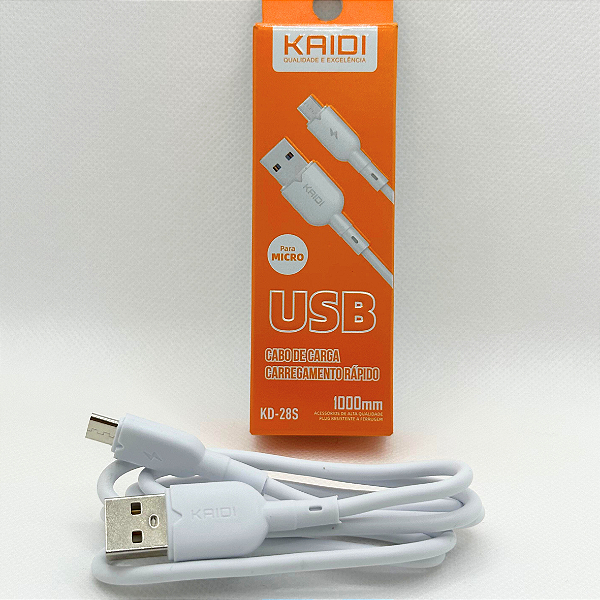 Cabo USB Kaidi Micro (V8) 1M