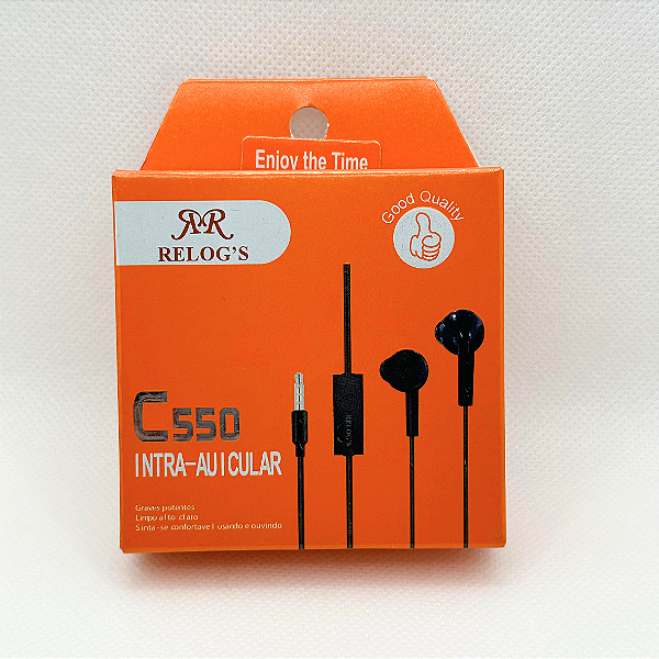 Fone de Ouvido Intra-Auricular Com Microfone P2 Stereo C 550