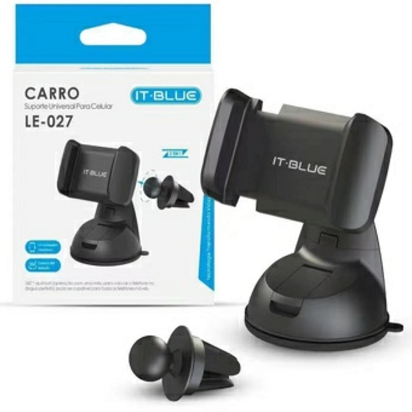 Suporte Veicular Universal para Celular LE-027 2 em 1 - It-Blue