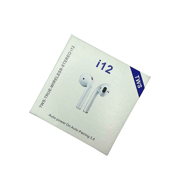 Fone de Ouvido Sem Fio i12 TWS Bluetooth 5.0