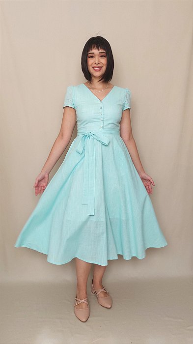 Vestido Gerânio Menta