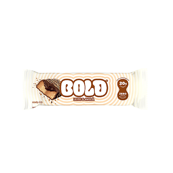 Barra Proteica sabor Leite & Avelã 60g - BOLD