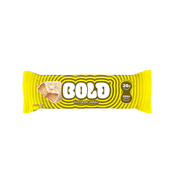 Barra Proteica sabor Torta de Limão 60g - BOLD