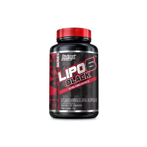LIPO 6 Black 22g - 60 Cápsulas - Nutrex