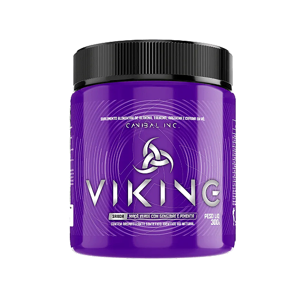Pre Workout Viking sabor Maça Verde 300g - Canibal Inc