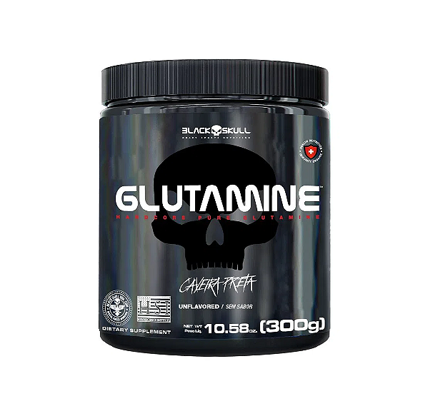 GLUTAMINE 300G CAVEIRA PRETA