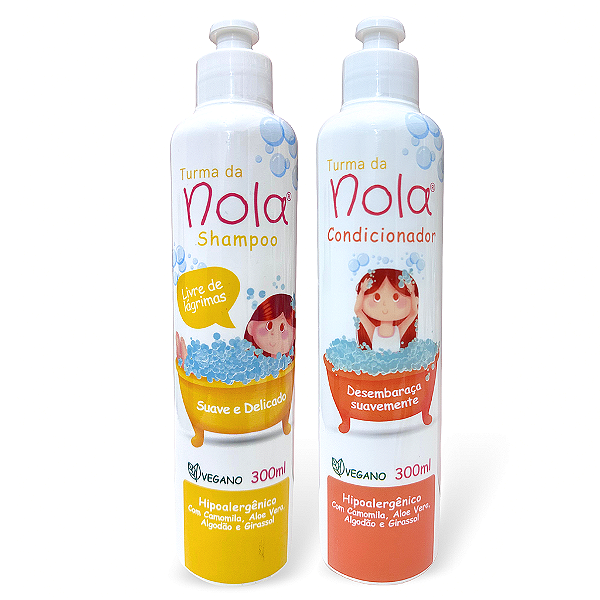 Kit Shampoo e Condicionador Turma da Nola 300ml