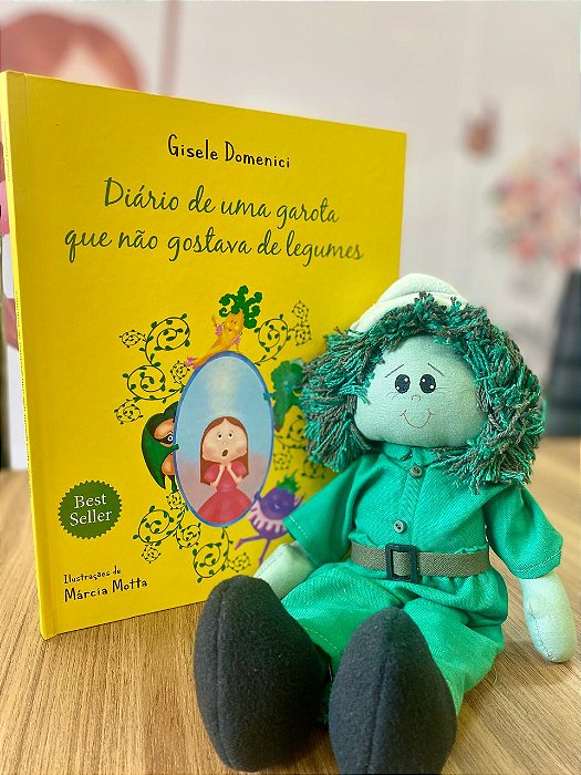 Kit Livro + Boneco Brocolino