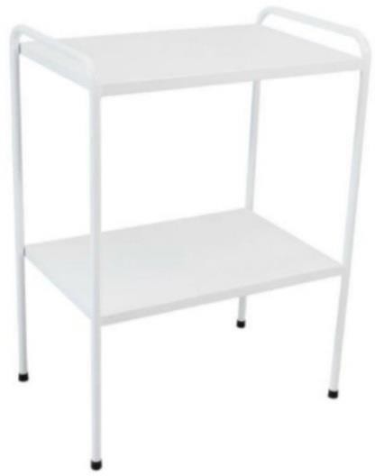 Mesa Auxiliar em Pintura Epóxi 40x60x80cm com Ponteira