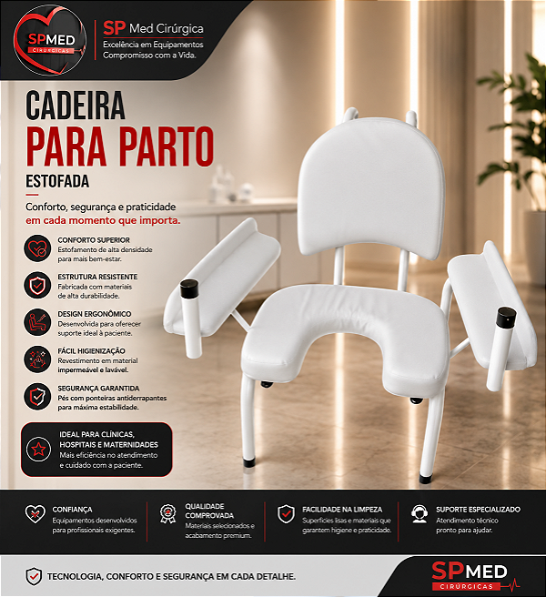 Cadeira Para Parto Estofada