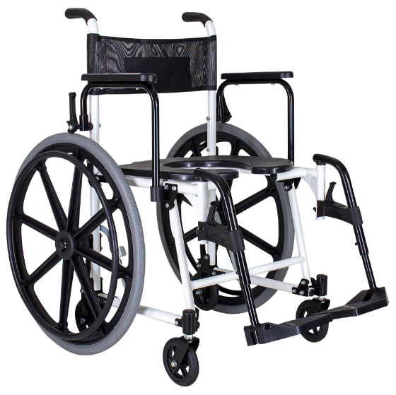 Cadeira de Banho  com Rodas Grandes Traseiras B20A - 160kg