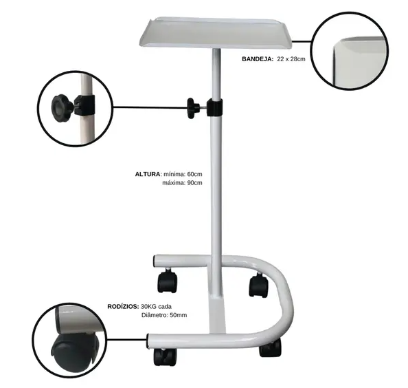 Carrinho de Ozônio - Branco ou Preto