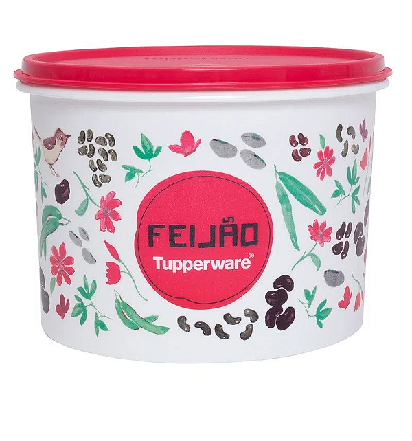 Tupper Caixa Feijão 2 Kg Floral
