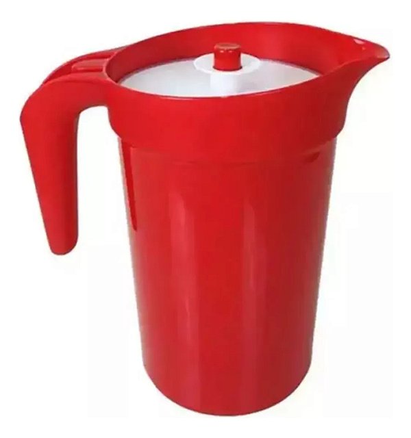 Tupperware A Jarra Collors 2 Litros Vermelha Cor Vermelho