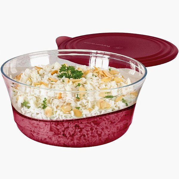 Tupperware Tigela Elegância Alta 2,3 Litros Marsala