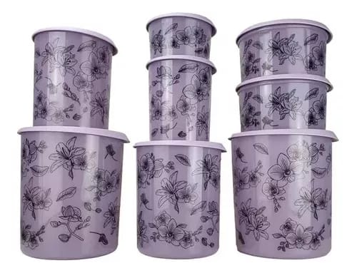 Tupperware Pda/bea Instantanea Mágica Floral Com 8 Peças.