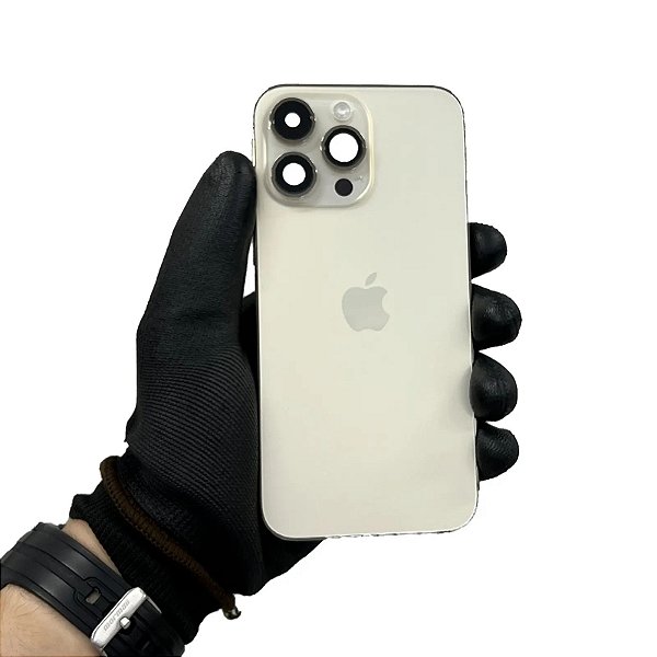 CARCAÇA IPHONE 14 PRO MAX DOURADO ORIGINAL RETIRADA COMPLETA