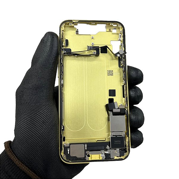CARCAÇA IPHONE 14 AMARELO ORIGINAL COMPLETA TOP