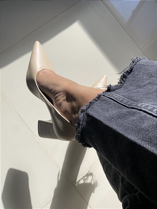 Scarpin Mavie Nude - Salto 8cm