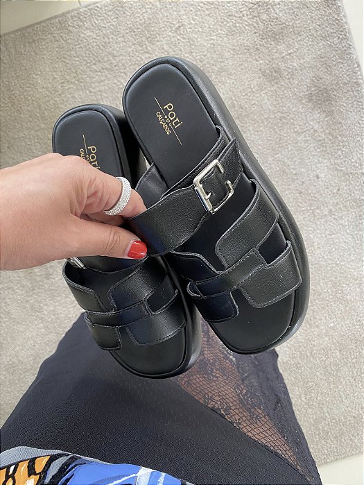 Flat Hermes Preta