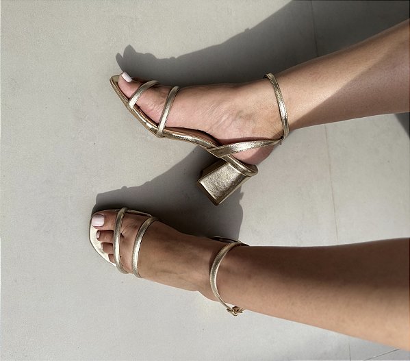 Sandália Glam - Ouro