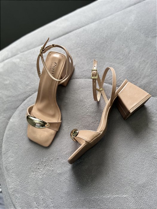 Sandália Silvia (5cm ) Creme