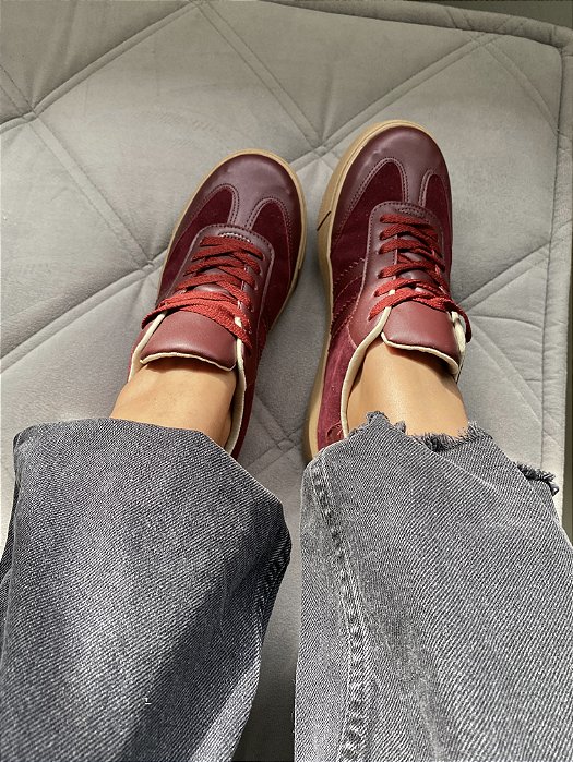 Tênis Luma - Camurça Bordo